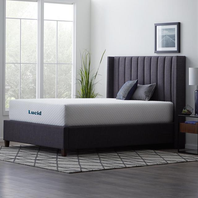 Lucid Refresh 14" Gel Memory Foam Mattress, Firm, Queen