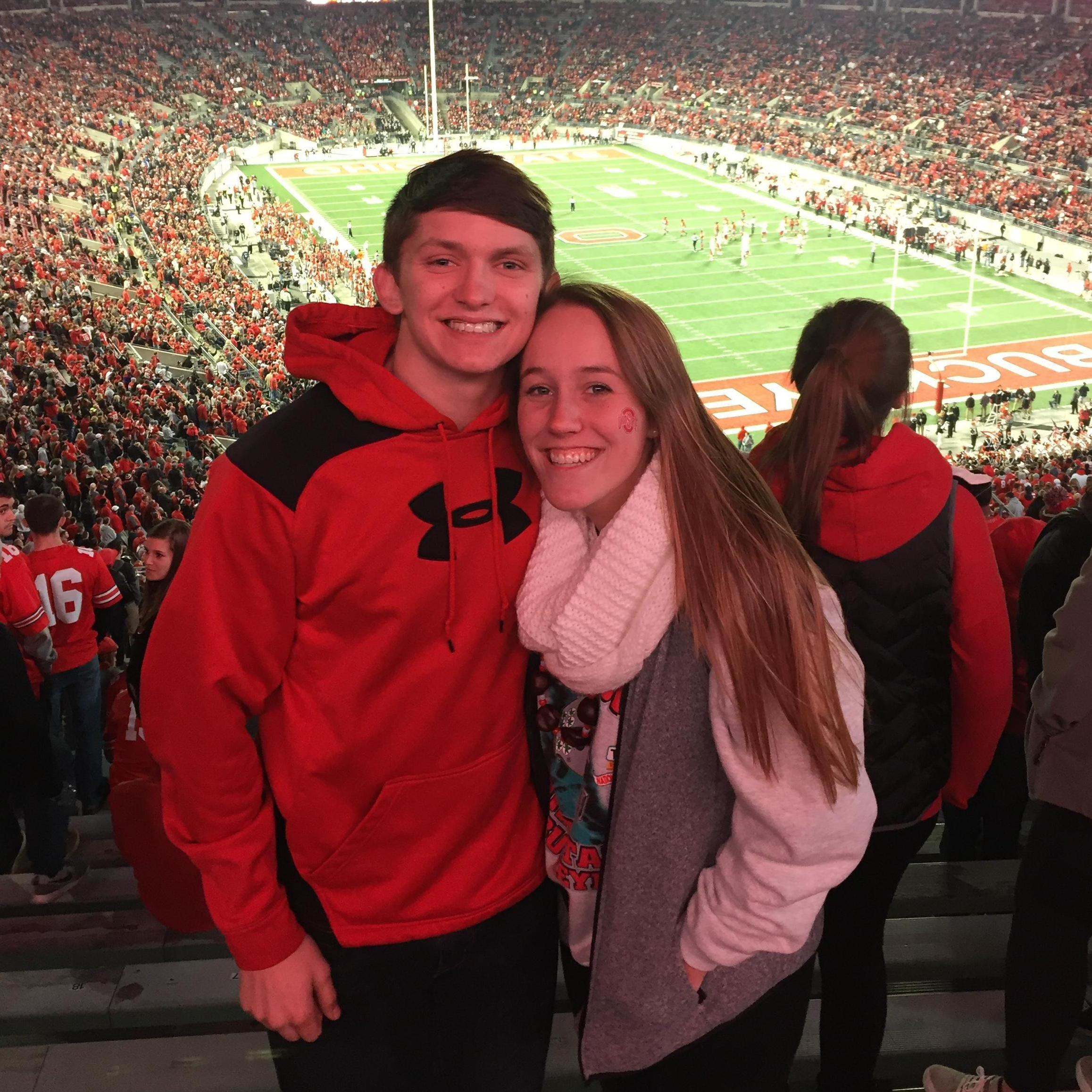 Austin's first Ohio State game in November 2016! Go Bucks!