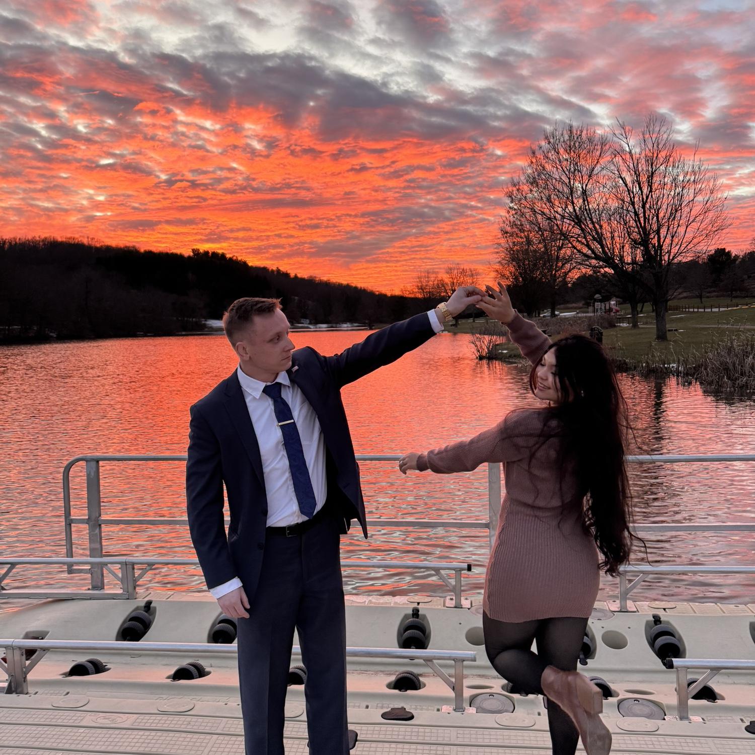 We at our friends wedding day