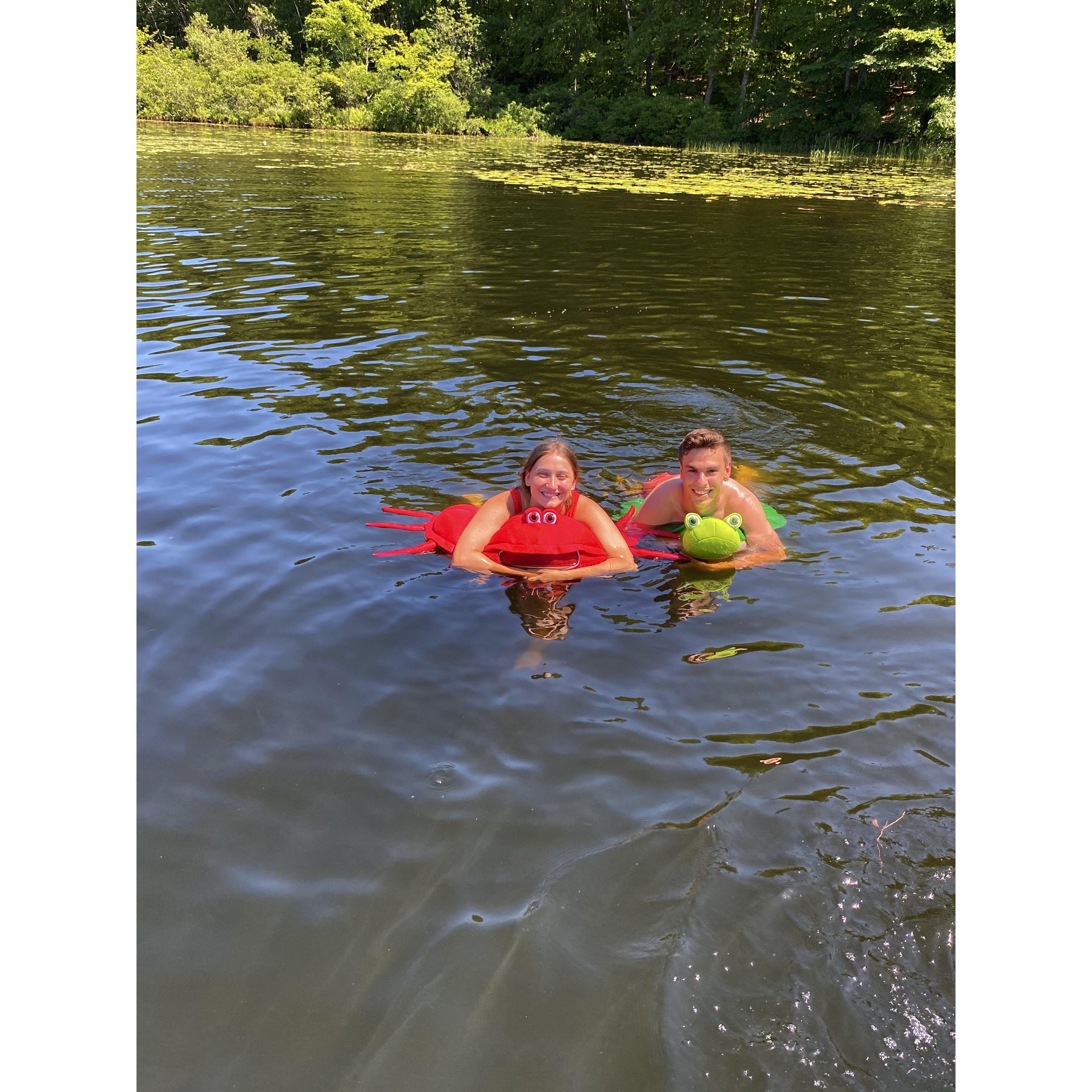 2020 - William's first time at the cottage!