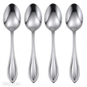 Oneida American Harmony Set of 4 Teaspoons, Casual Flatware