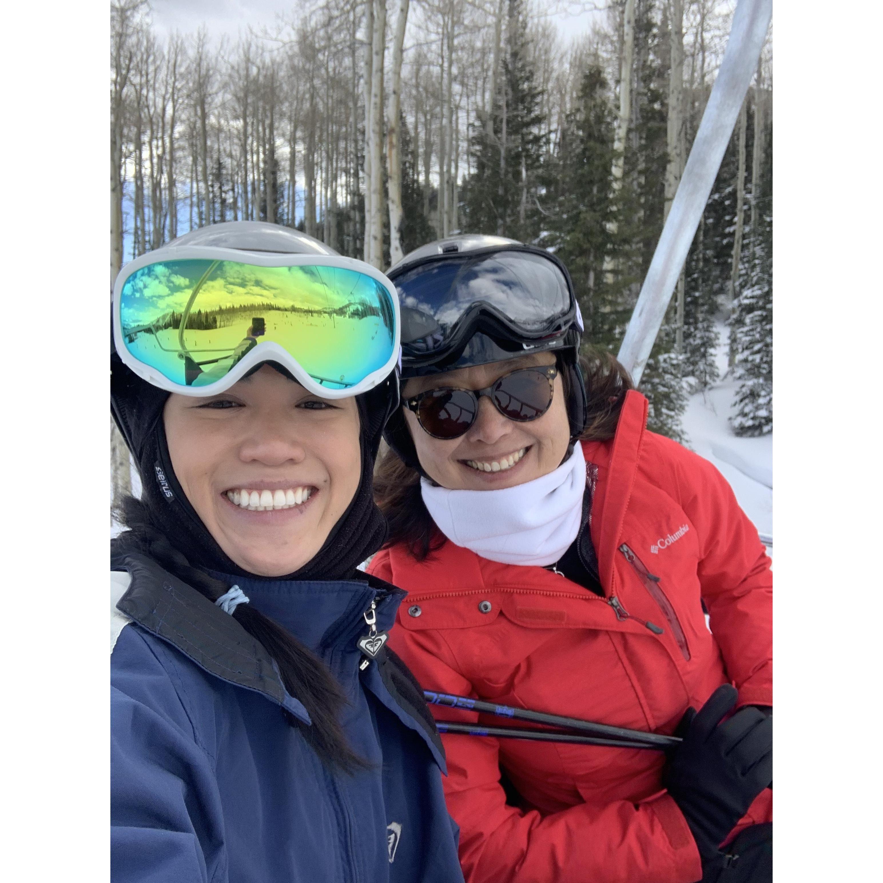 CeCe and Kei, snow bunnies
