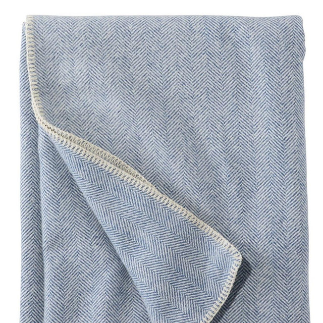Washable Wool Blanket, Herringbone