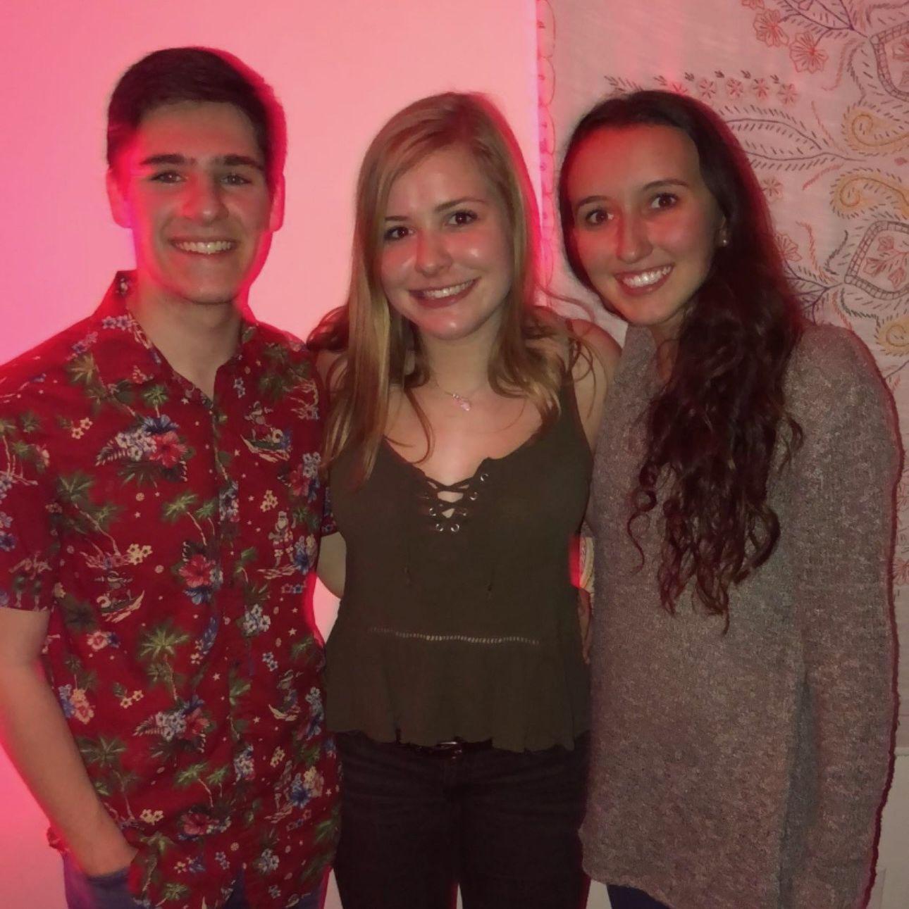 This photo is from the night Jessie was accepted into the fraternity, and our first photo together