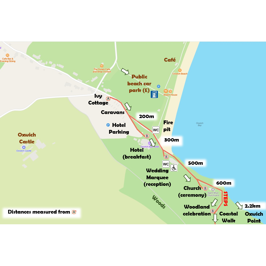 Labelled Site Map - Plan View