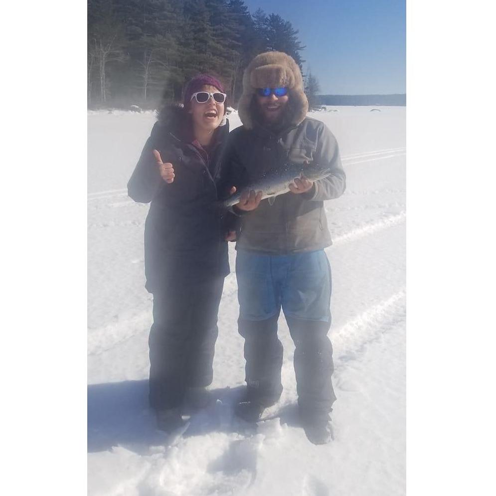 Little did I know when Thomas took me ice fishing for the first time....that I would find a new favorite hobby for the winter time!!!!
