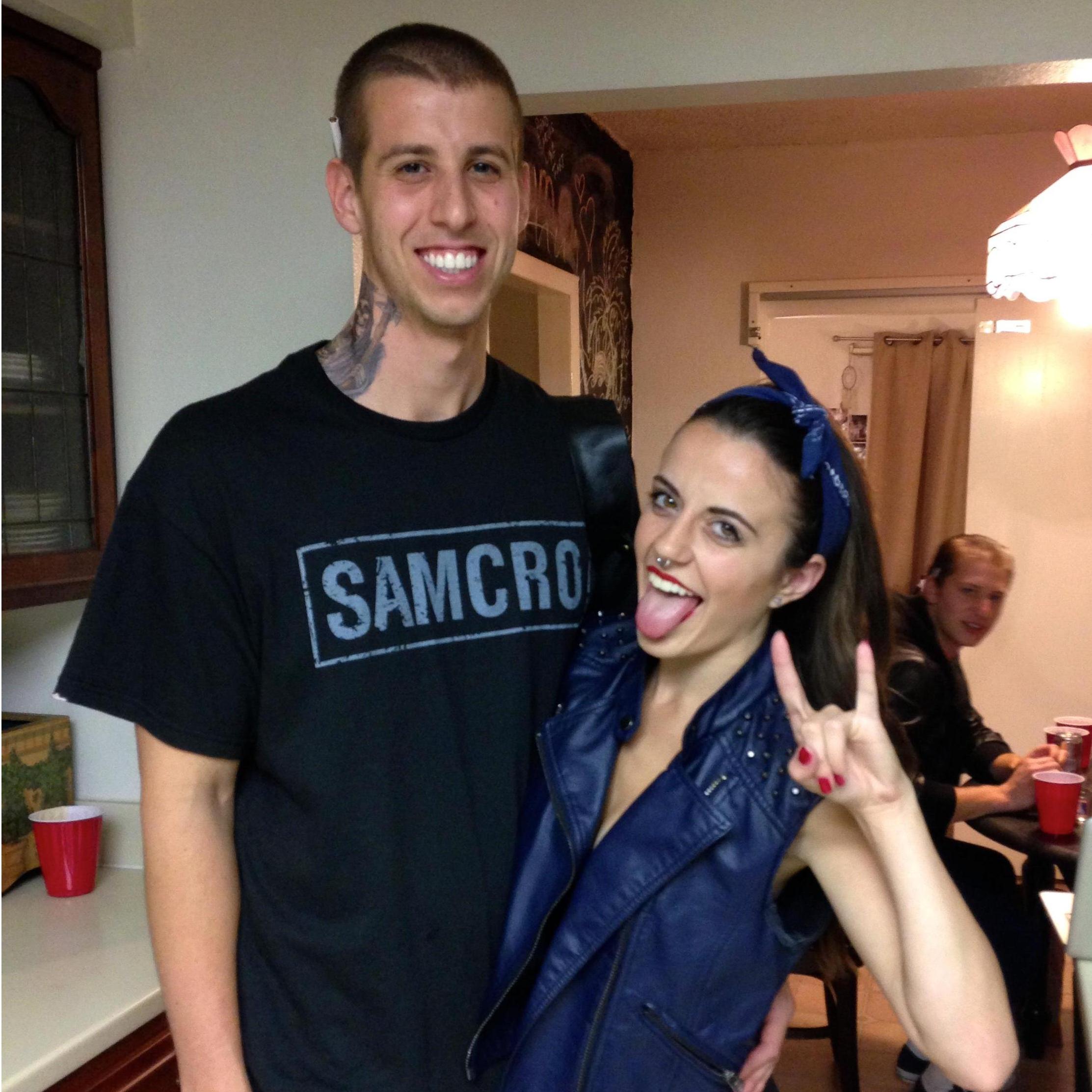 Our first Halloween together as the Sons of Anarchy.
