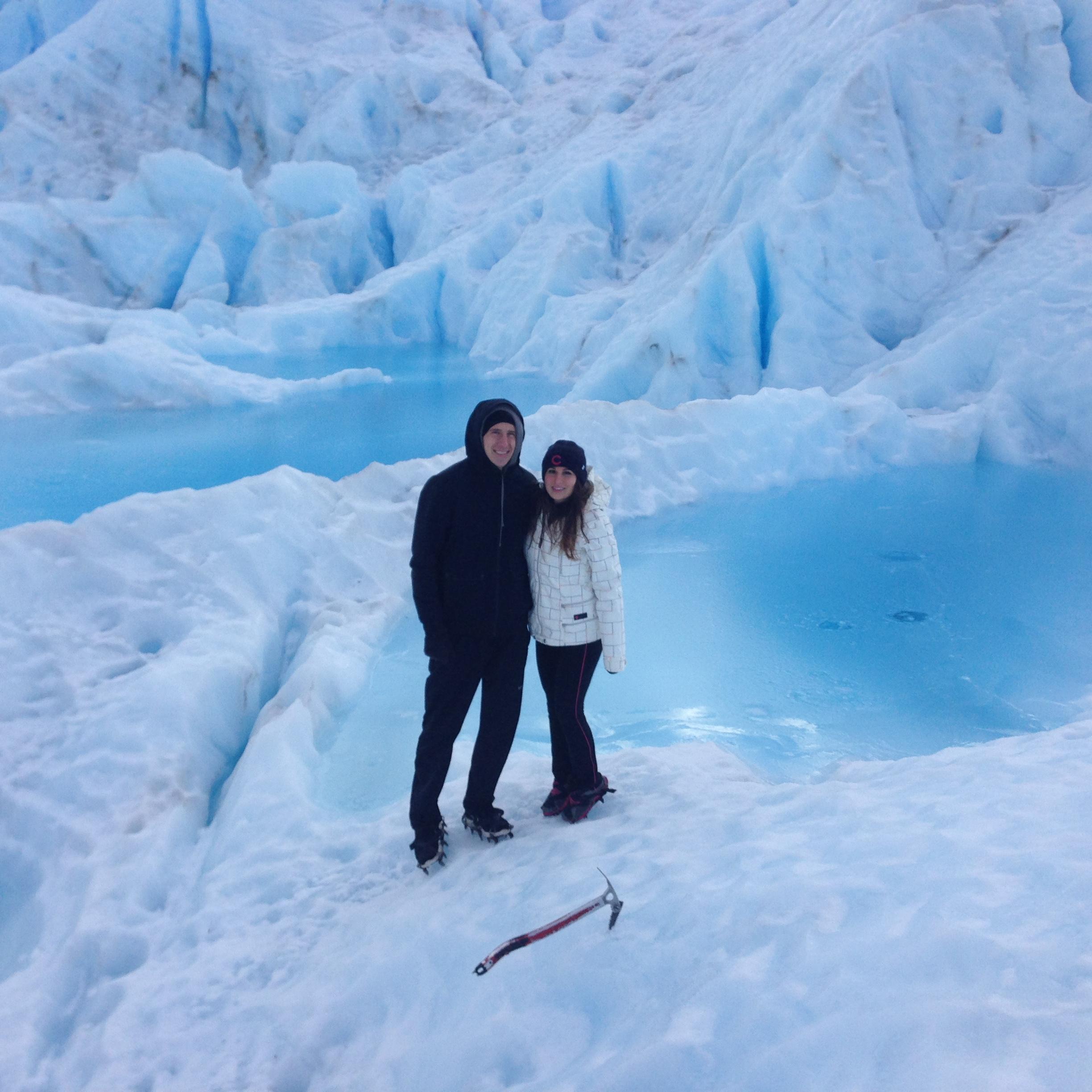 Emma and Freddy with prospective murder weapon (ice pick) pictured here.