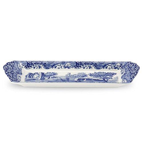 Blue Italian Rectangular Serving Tray