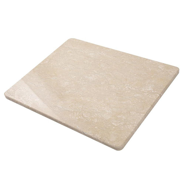 Faticdorr Natural Marble Cutting Board For Kitchen, 16 x 20 Inch Marble Slab Pastry Board With Non-Slip Feet For Baking, Cheese, Charcuterie, Chocolate, Beige