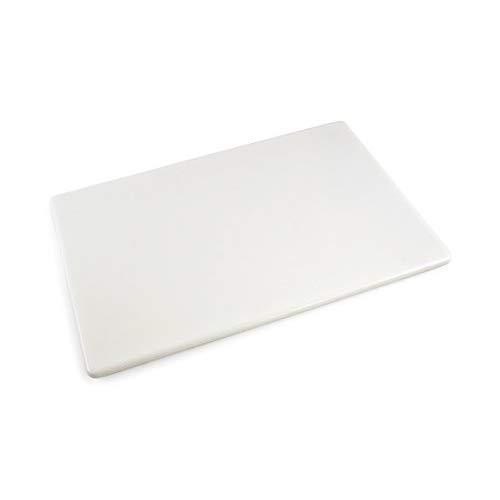 Thirteen Chefs Commercial White Plastic Cutting Board, Large 20x15 x 0.5 Inch, NSF