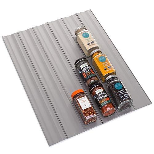 YouCopia 50201 SpiceLiner Spice Drawer Liner, 10ft Roll, Gray
