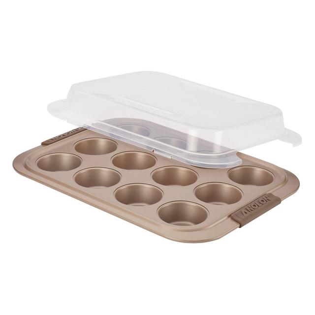 HAPPIELS Non-Toxic Nonstick 12-Cup Muffin Pan | Non toxic Cupcake Pan Non  Stick | Muffin Tin 12 cups