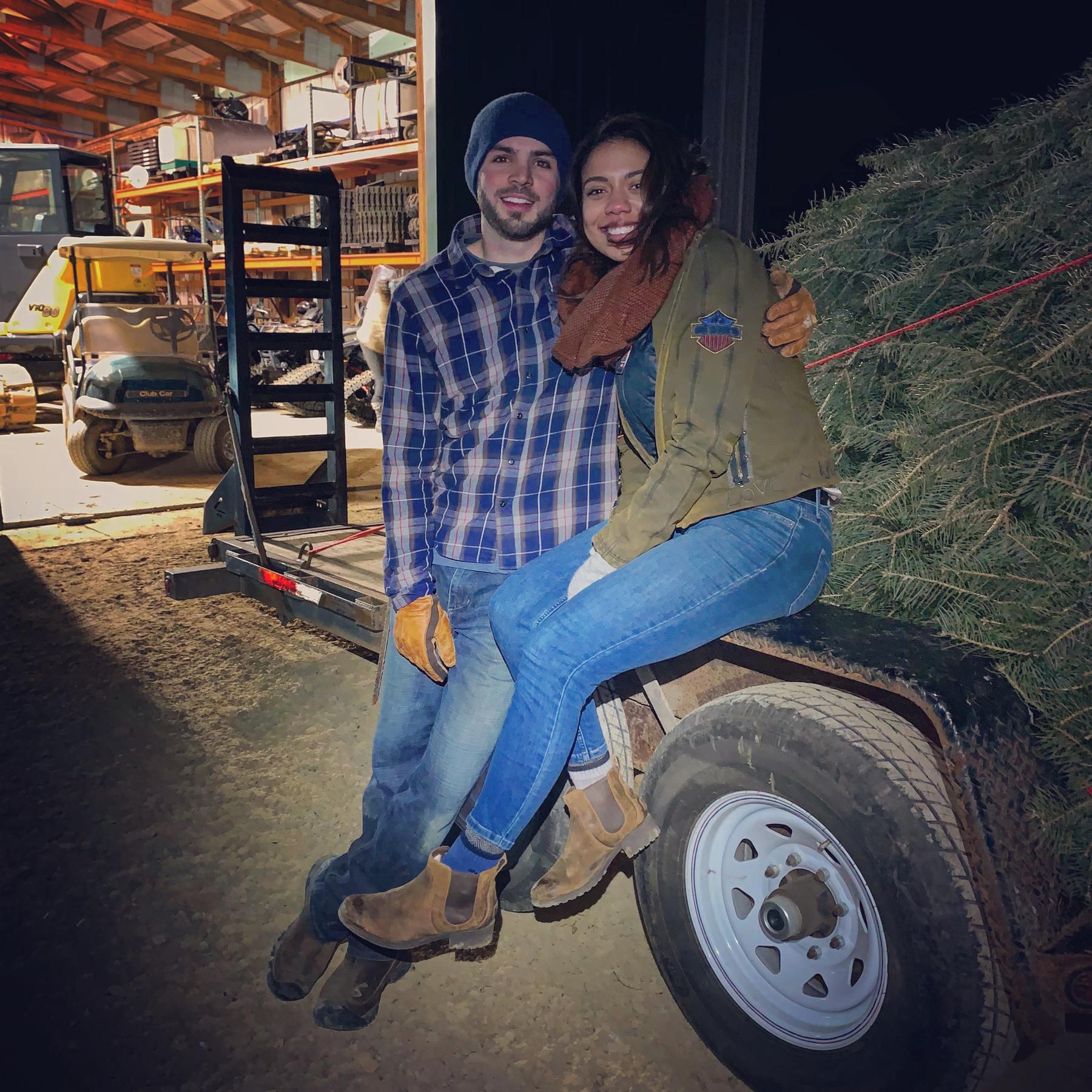 Our first time “hunting” Christmas Trees together!