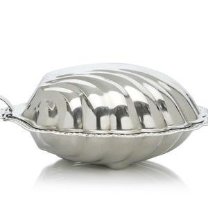 Tres J Silver-Plated Shell Box