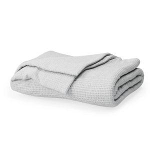 Organic Cotton Waffle Blanket in Mist (king)
