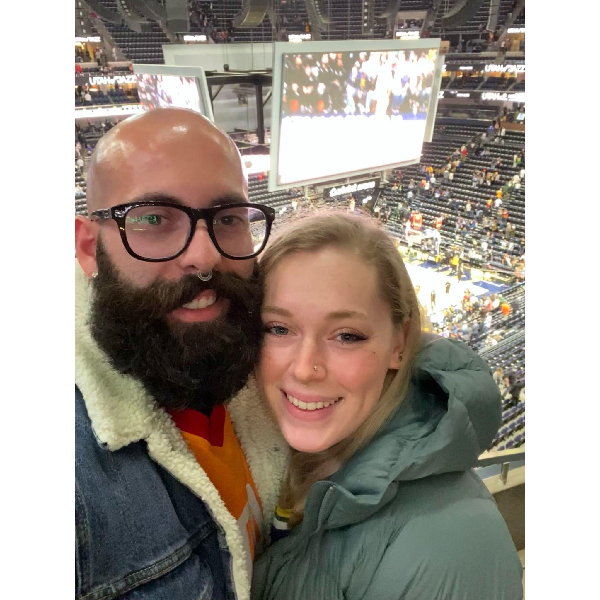 Our first Jazz game!