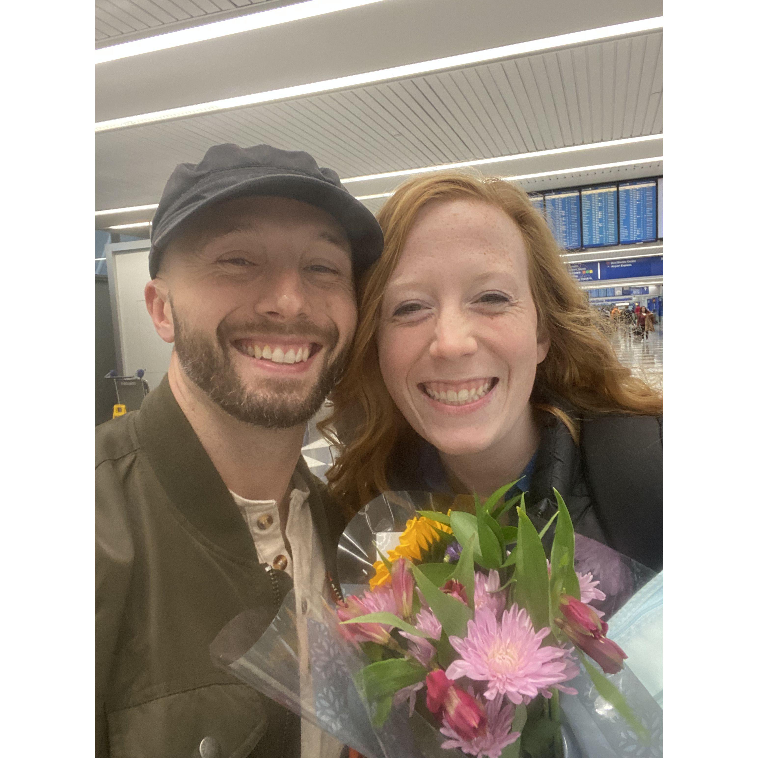 Sierra's first time to Chicago (visiting Charles on Tour)