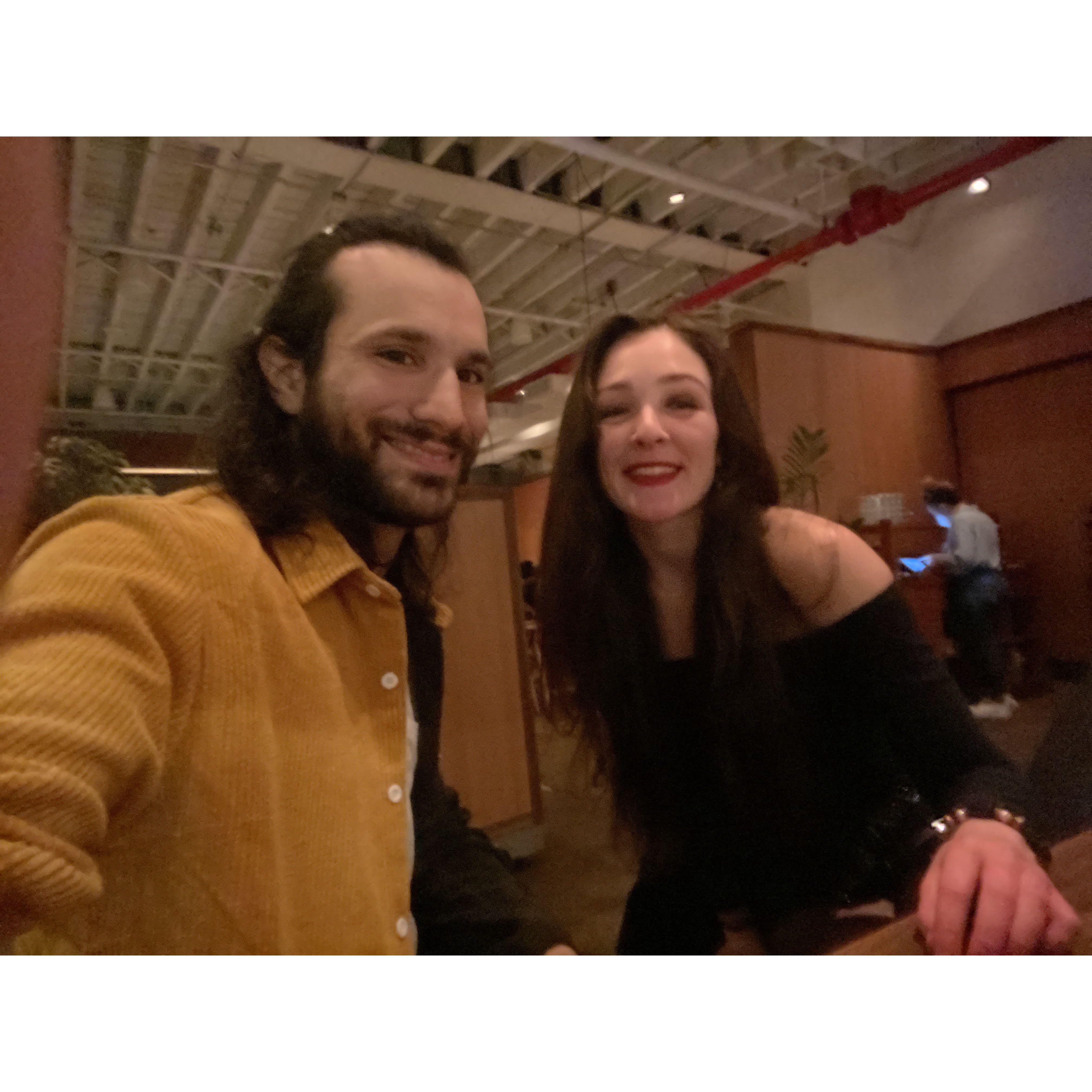 We did one last dinner in the city as city people (Rule of Thirds on NYE 2021)