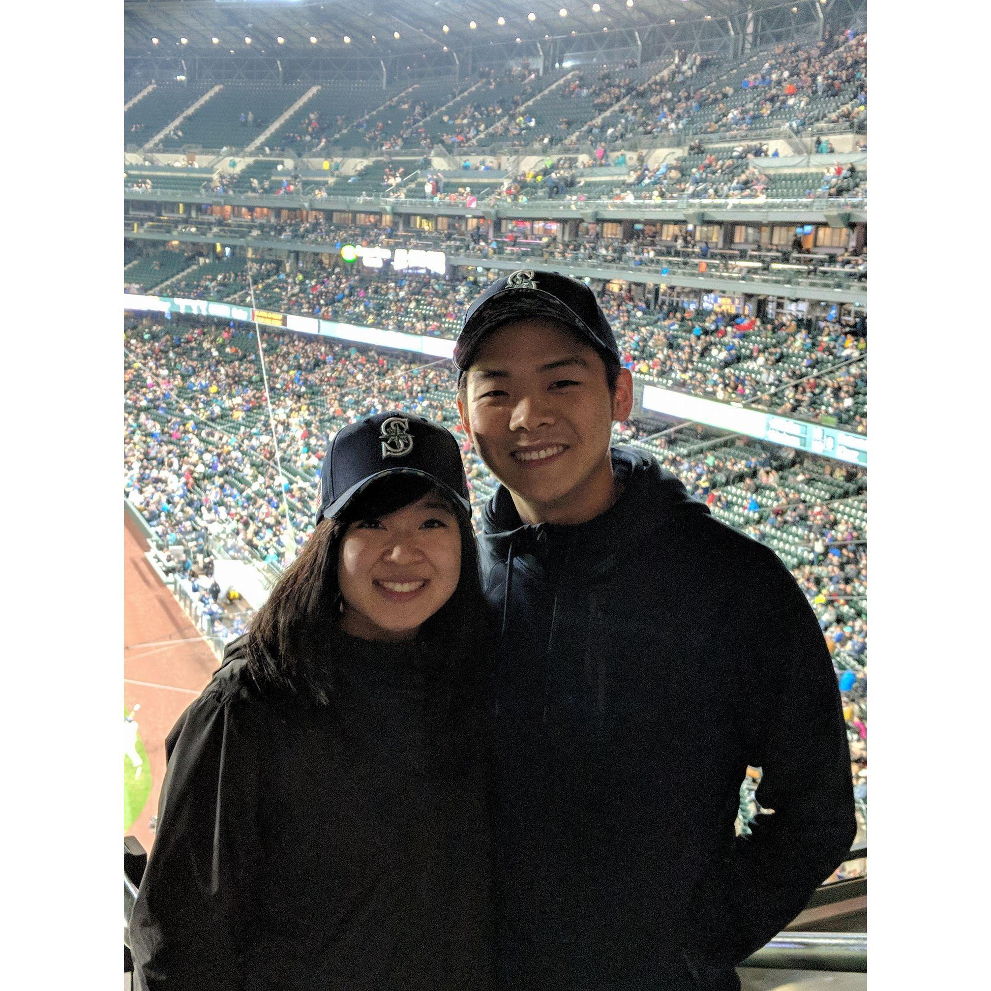 2018: Our first Mariner's game in the suite!