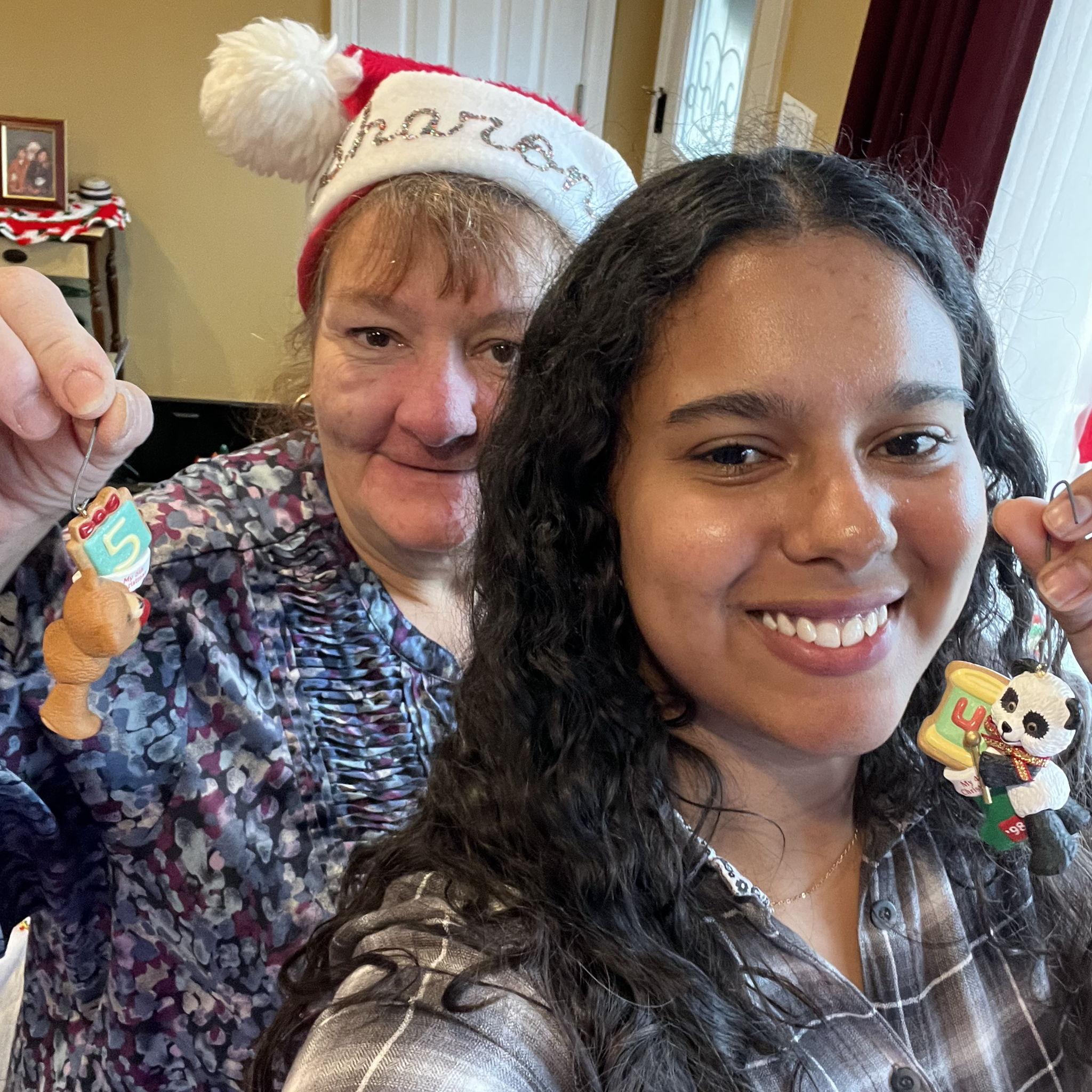 Christmas Tree decorating with my future mother-in-law