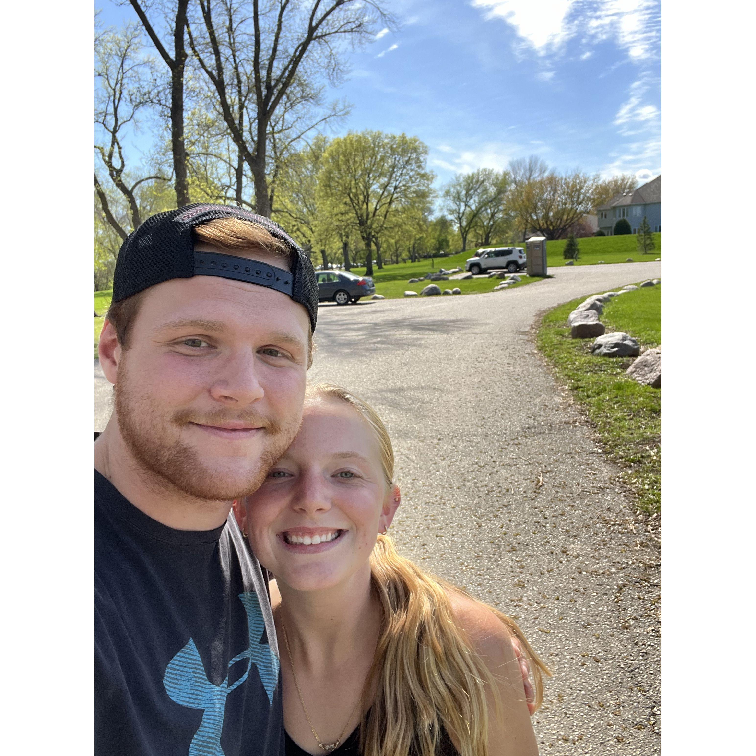 After our first 13 hour road trip to North Dakota!