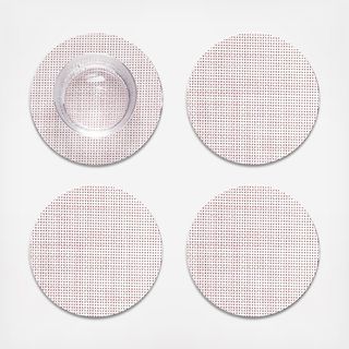 Mini Basketweave Round Coaster, Set of 4