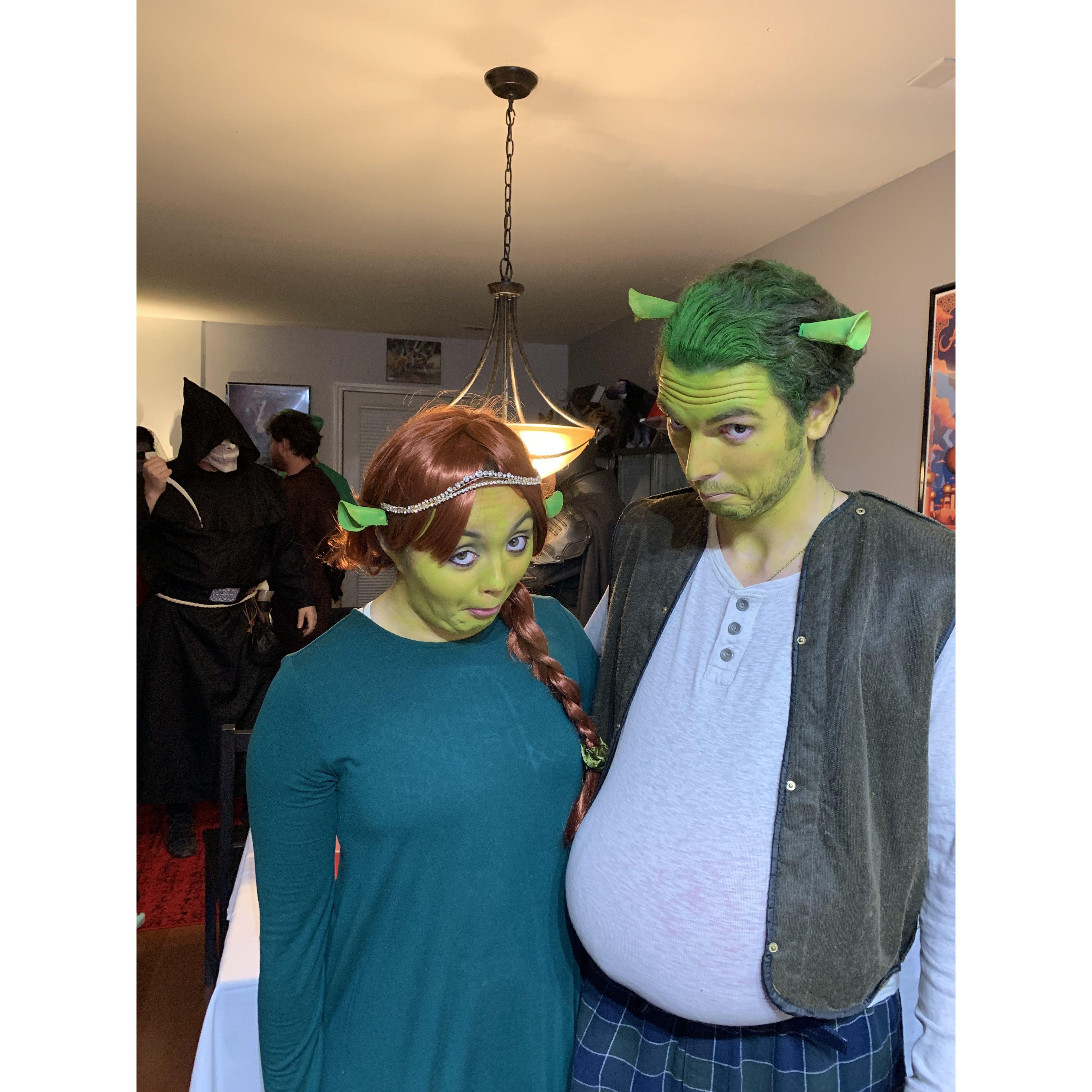 Halloween 2022 - FINALLY doing Shrek and Fiona. Here is the iconic Shrek meme face!