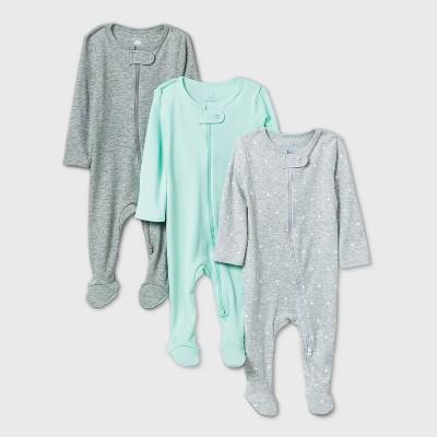 Baby 3pk Sleep N' Play - Cloud Island™ Gray