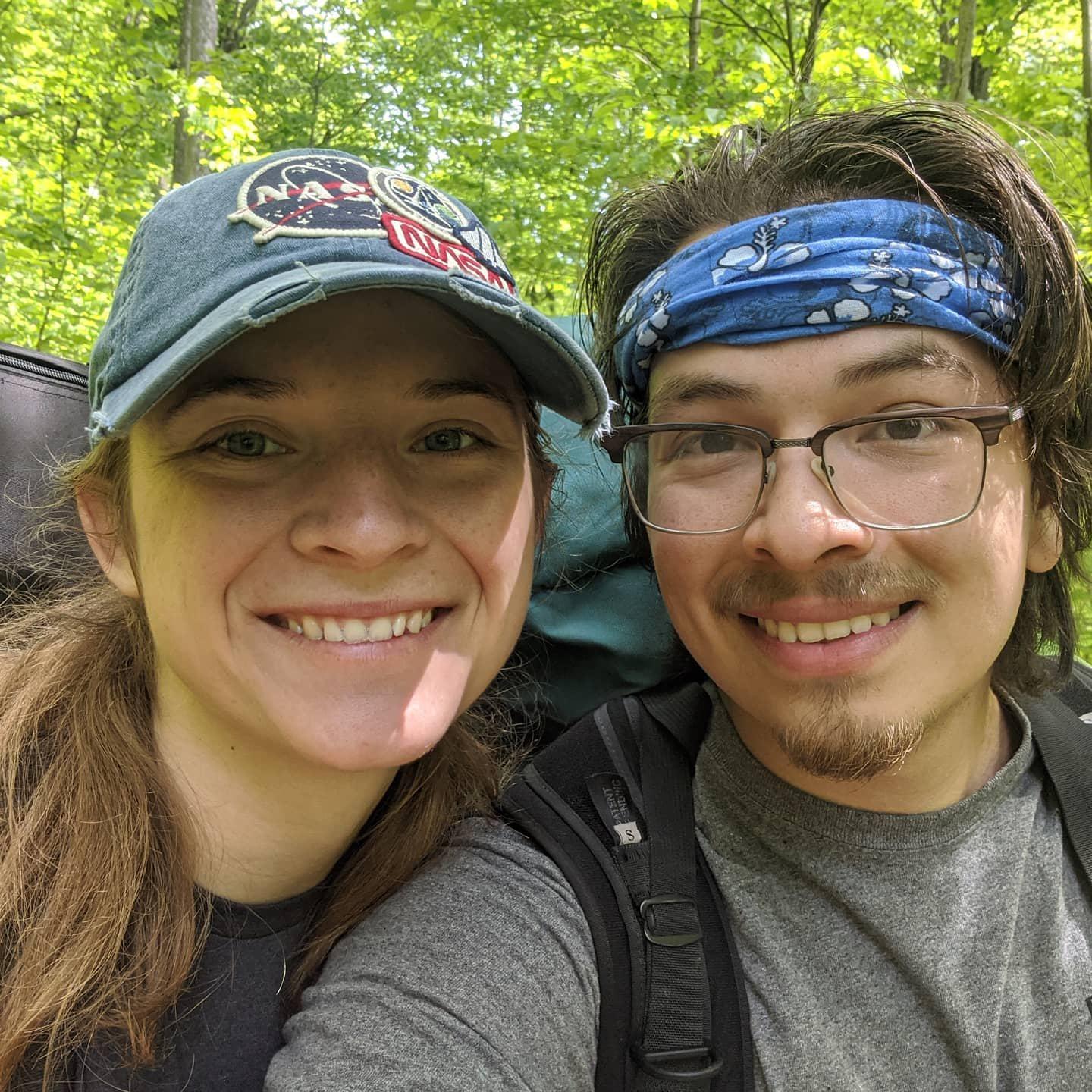 Emilio's first time camping, was back country backpacking with Annabelle.