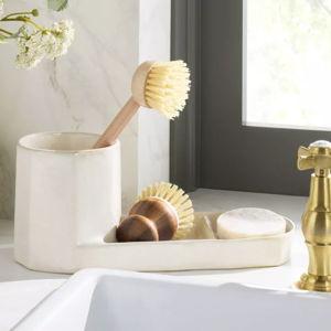 Stoneware Sink Caddy Sour Cream - Hearth & Hand™ with Magnolia