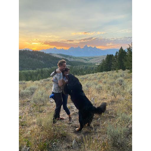 Pablo gets very jealous when we hug, this time he comes in for the kiss from Mom.