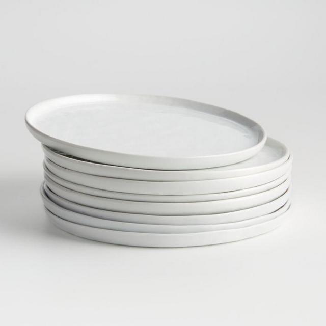 Mercer Salad Plates, White, Set of Eight