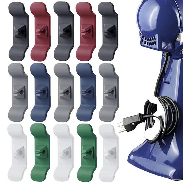 Cord Organizer for Kitchen Appliances Cord Winder Cord Holder, [15 pcs] Kitchen Organization Storage, Accessories Compatible with Blender, Stand Mixer, Coffee Maker, Pressure Cooker, Air Fryer