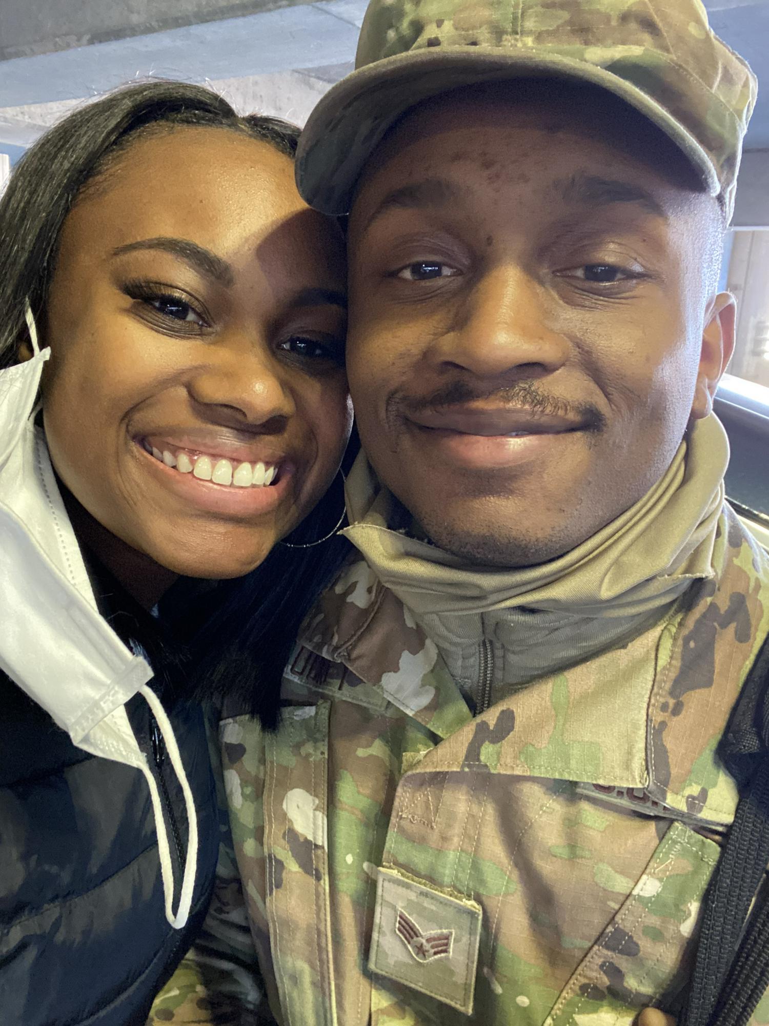 Rodric’s first day home from deployment!