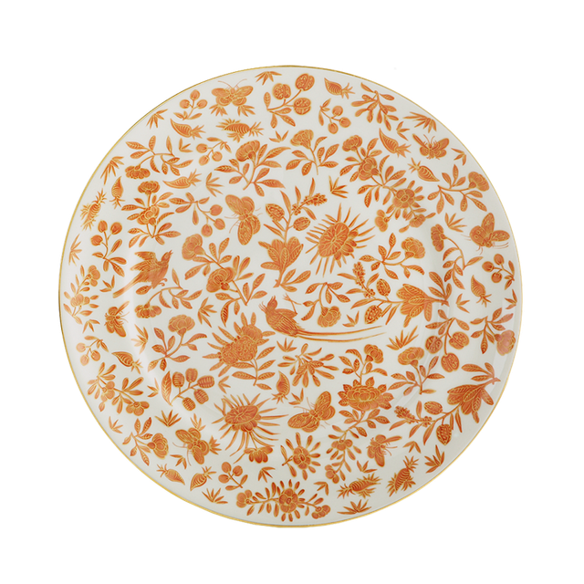 Mottahedeh Sacred Bird & Butterfly Dessert Plate