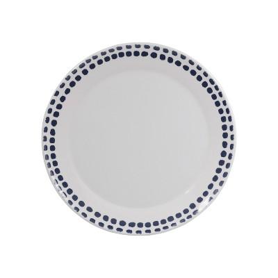 Melamine Polka Dot Dinner Plate 10.5" Washed Indigo - Room Essentials™
