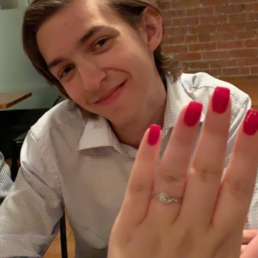 The day we got engaged!