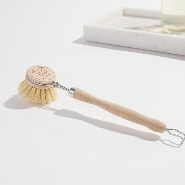 Wood Handled Dishwashing Brush. Single