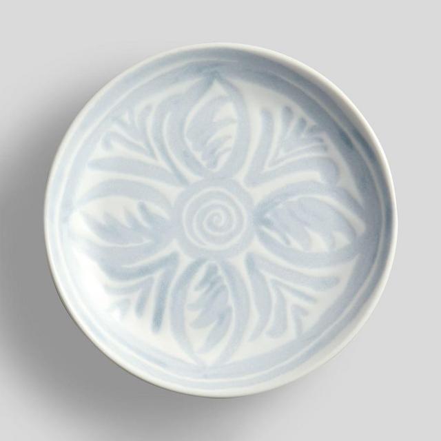 Chambray Tile Stoneware Appetizer Plate, Single