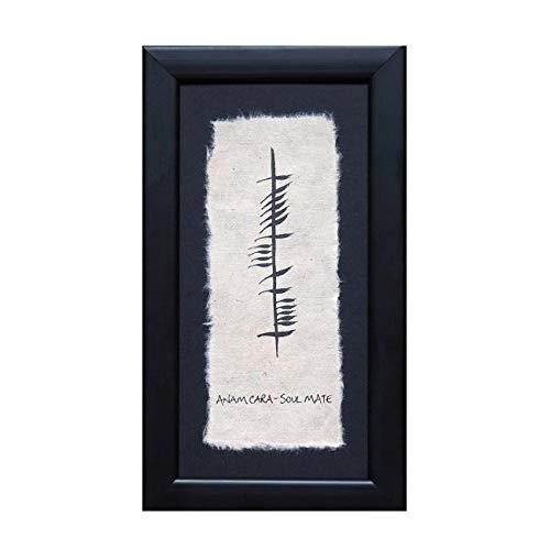 Biddy Murphy Irish Wedding Blessing Wall Decor Soulmate Wall Art Ogham Writing Framed Made in Ireland