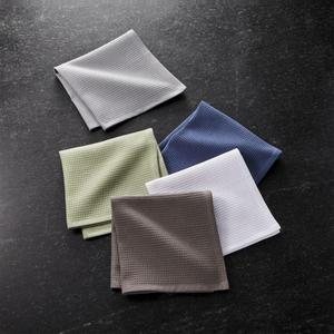 Salsa Solid Neutral Dish Cloths, Set of 5