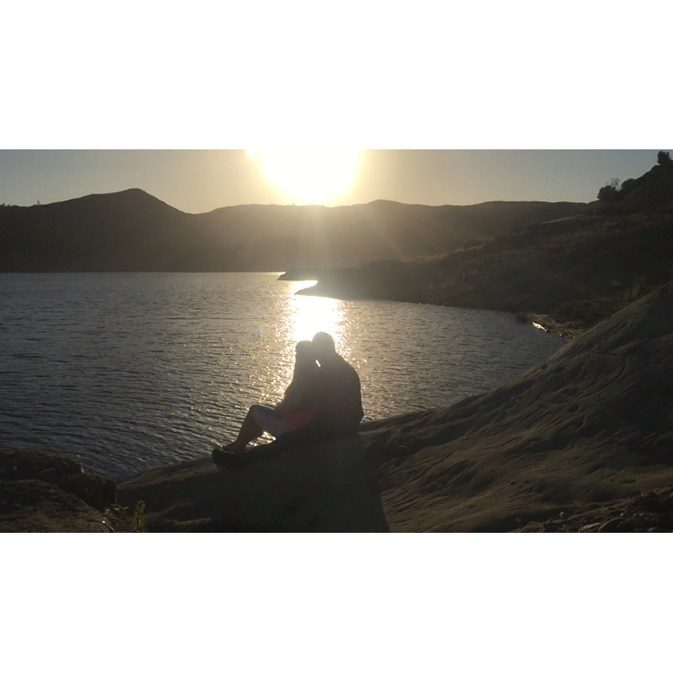 Minutes before Josh proposed to the love of his life at Lake Nacimiento.
