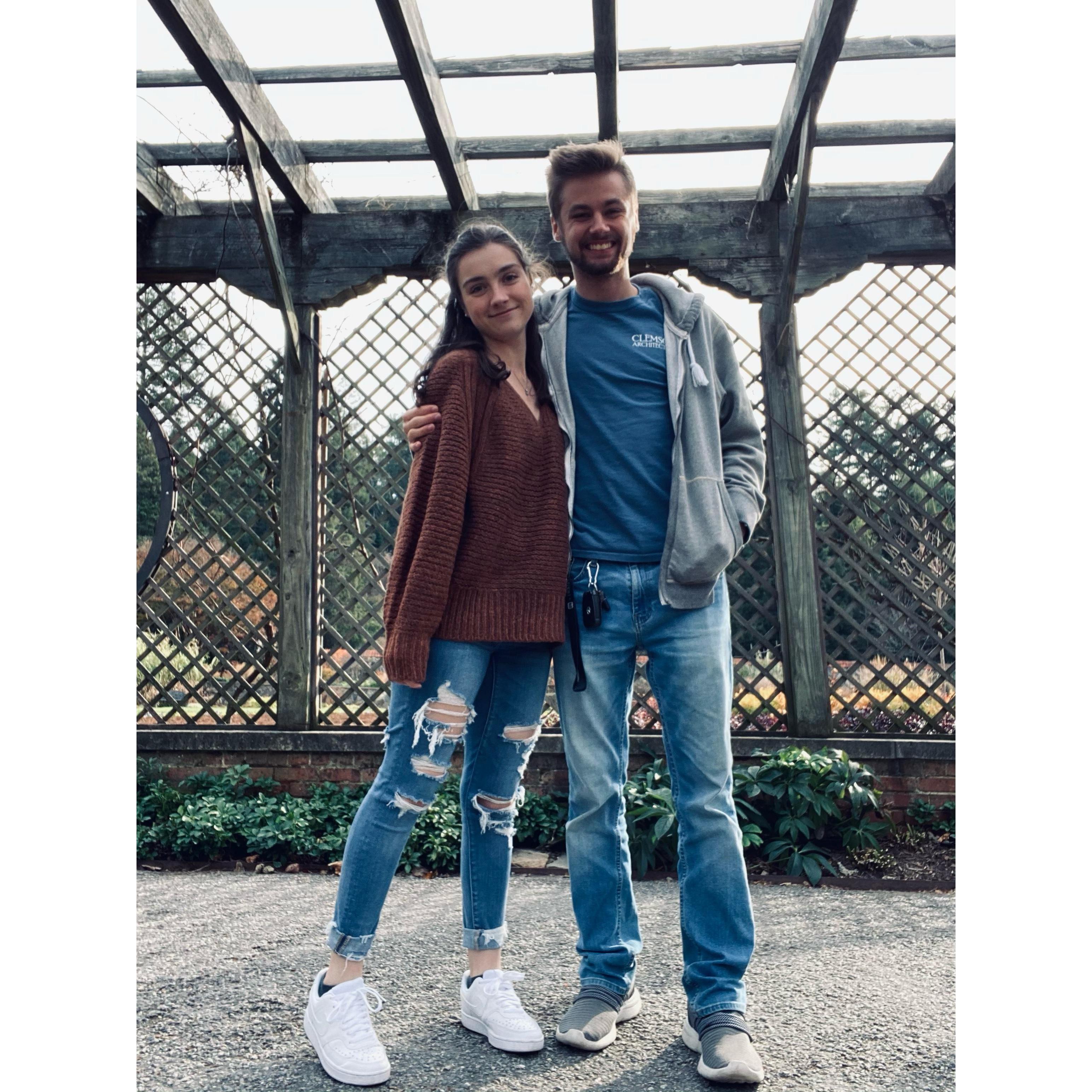 Taken right before he proposed at Biltmore.