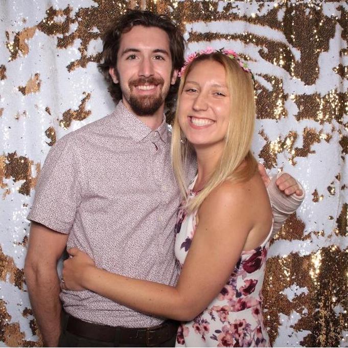 On a July 2019 trip to Jamaica for our friends' wedding, Sarah jumped off a cliff & Nick broke his hand trying to help her get out of the water. This is the most heroic thing he's ever done.