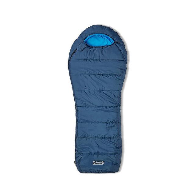 Coleman Tidelands Mummy Sleeping Bag, Cool-Weather 30°F/40°F/50°F Camping Sleeping Bag for Adults with Insulation, Heat Retention, and Easy-Zip, Big & Tall