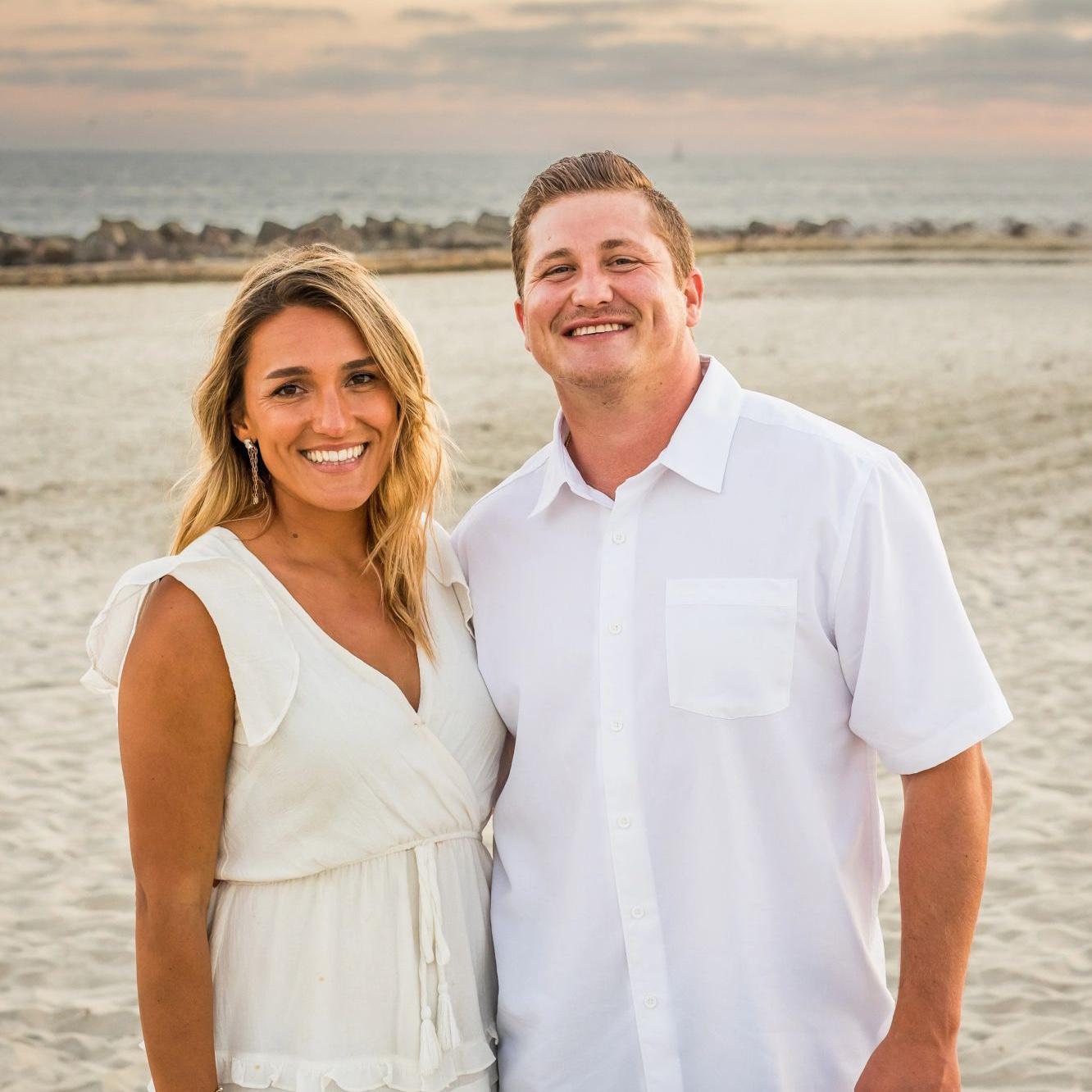 Fun fact - Meagan's parents (Pete and Diana) got engaged on this same beach in Coronado in front of the famous Del!