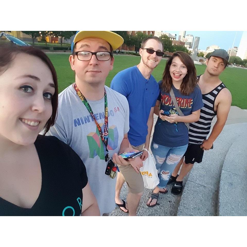 This was the summer of Pokemon Go! With our roommates: John and Emily as well as our friend Tom!