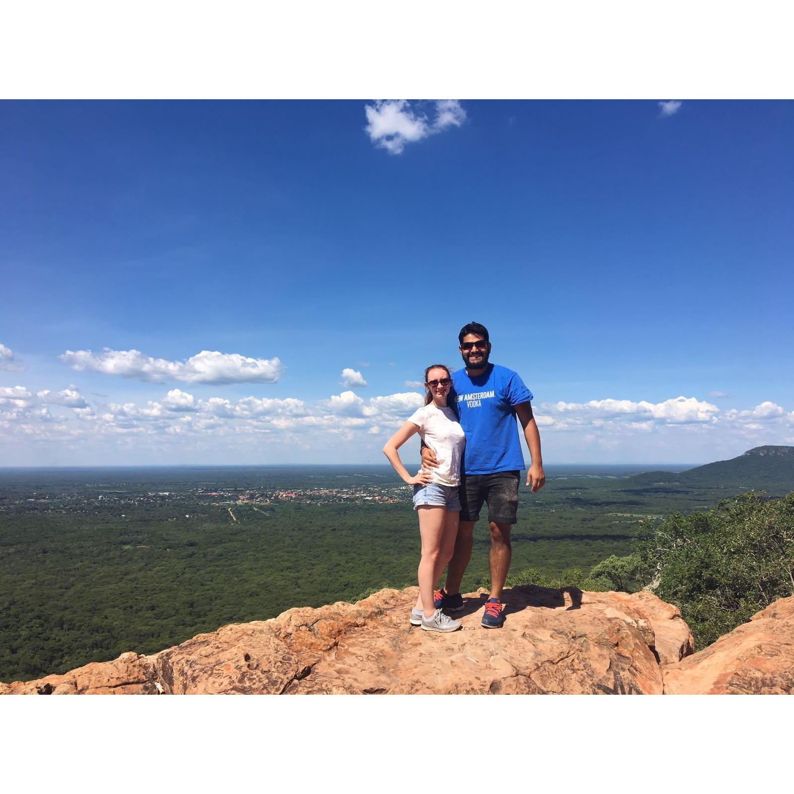 He said "We are on top of the world" and I turned to him and said "I don't Bolivia!"