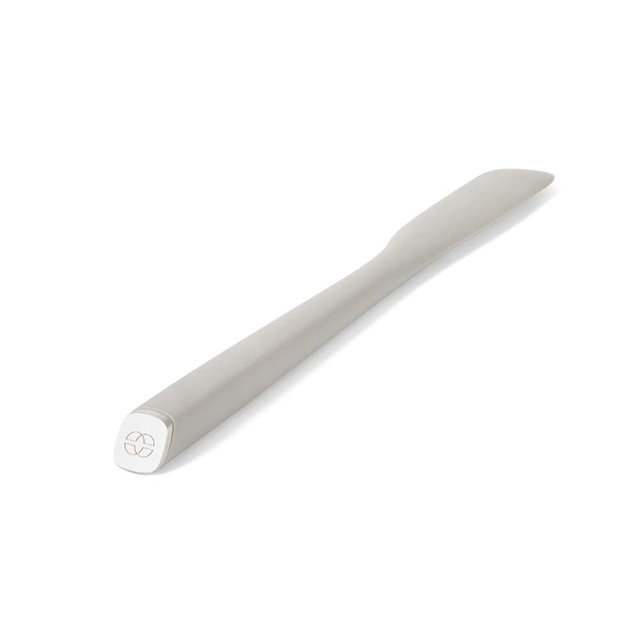 Calphalon Edge Jar Scraper, 9-Inch Silicone Jar Spatula, Flexible Cleaning Scraper for Jars, Bottles & Containers, Slim Heat-Resistant Nonstick-Safe Kitchen Tool, Taupe